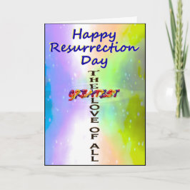 Tarjeta de resurrección feliz