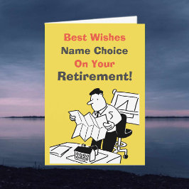 Tarjeta de retiro de arquitecto o urbanista