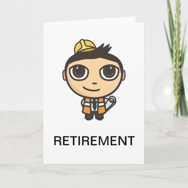 Tarjeta de retiro de caracteres de dibujos animado (Anverso)