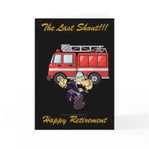 TARJETA DE RETIRO DE FIREMAN/MUJER