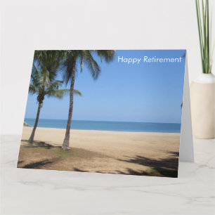 tarjeta de retiro de playa grande