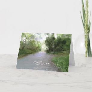 Tarjeta de retiro de ruta de campo