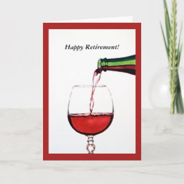 Tarjeta de retiro feliz