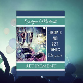 Tarjeta de retiro festiva, Personalizado de felici