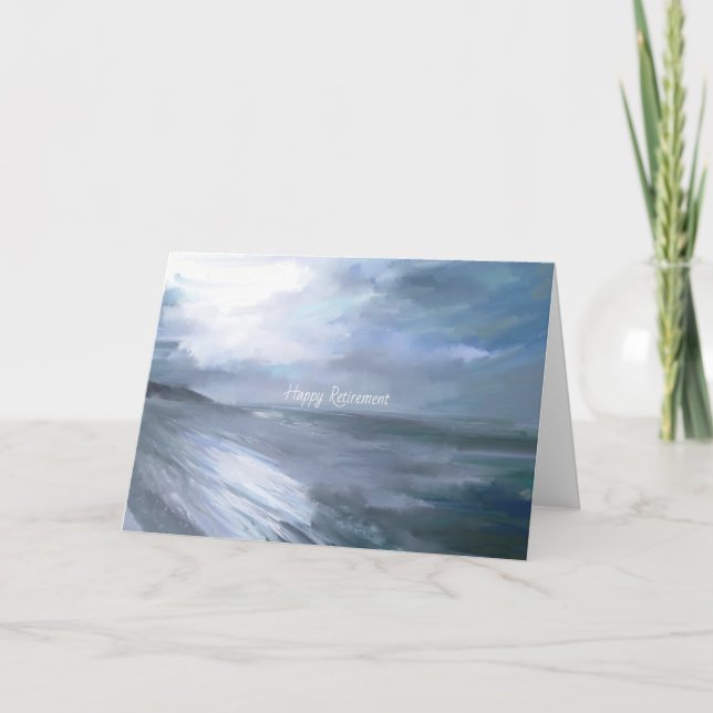 Tarjeta de retiro para caminar por la playa (Anverso)