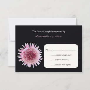 Tarjeta de retorno RSVP de boda - Invitación de Ge