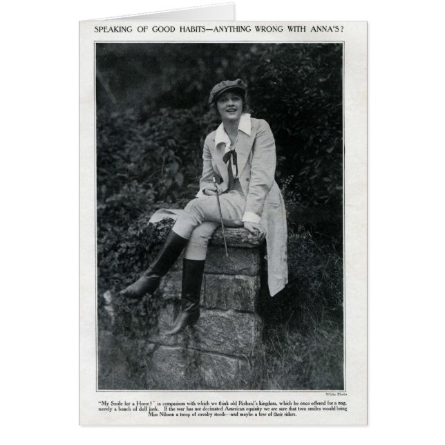 Tarjeta de retrato Anna Q. Nilsson 1917 (Frente)