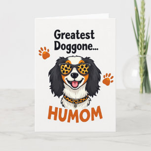 Tarjeta de retrato canino vívido