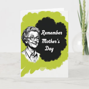 Tarjeta de retrato de abuela cariñosa