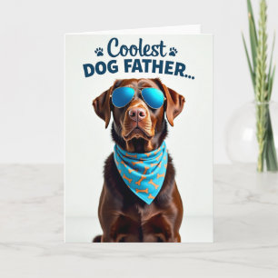 Tarjeta de retrato de cachorro aviador de lunares