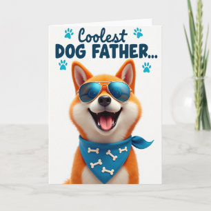 Tarjeta de retrato de cachorro de lunares