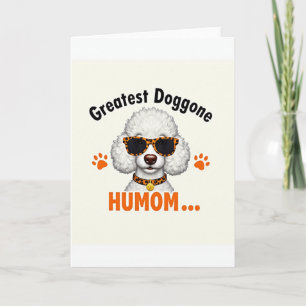 Tarjeta de retrato de cachorro manchado
