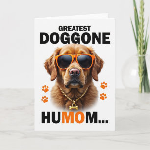 Tarjeta de retrato de canino genial de Chevron