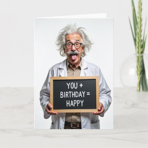 Tarjeta de retrato de cumpleaños alegre