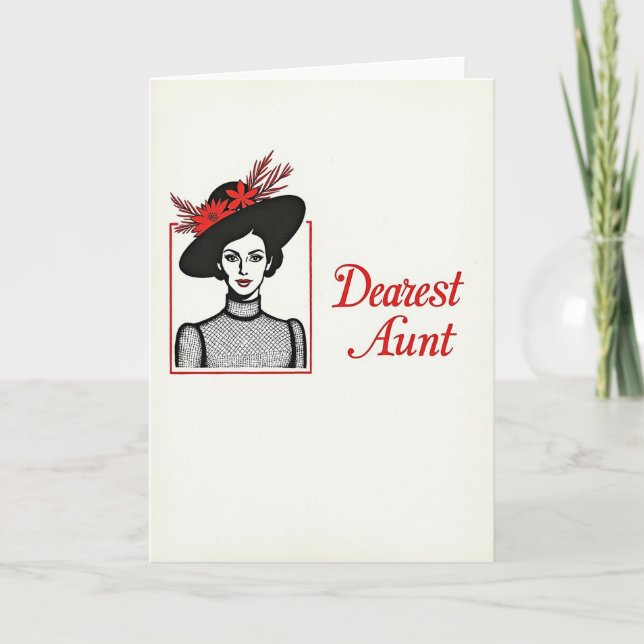 Tarjeta de retrato de mamá sofisticada (Anverso)