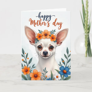 Tarjeta de retrato de mascota a rayas