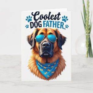Tarjeta de retrato de mascota del Día del Padre