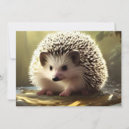 Tarjeta de retrato de vida silvestre Baby Hedgehog