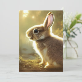 Tarjeta de retrato de vida silvestre Cute Cottonta