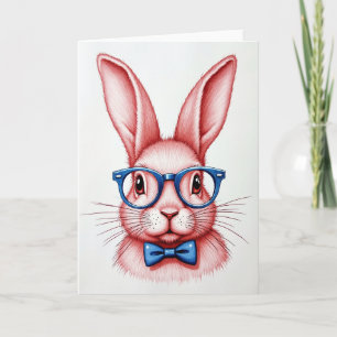 Tarjeta de retrato del amigo con gafas