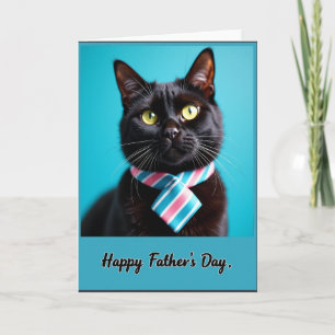 Tarjeta de retrato del día de los padres bigotudos