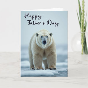 Tarjeta de retrato del Día del Padre Ártico