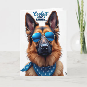 Tarjeta de retrato del Día del Padre Pastor
