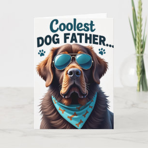 Tarjeta de retrato del Día del Padre Pet