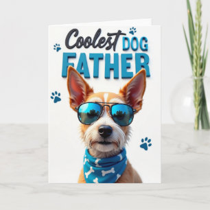 Tarjeta de retrato del padre perro genial
