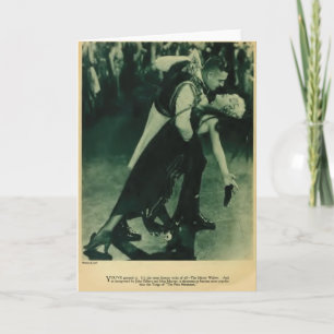 Tarjeta de retrato vintage de John Gilbert Mae Mur