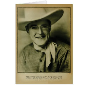 Tarjeta de retrato vintage de Ken Maynard 1926