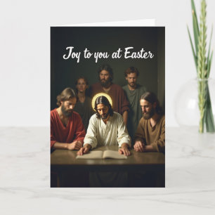 Tarjeta de reunión alegre de Pascua