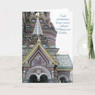 TARJETA DE REUNIÓN/ARQUITECTURA/CATEDRAL ORNADA/RU