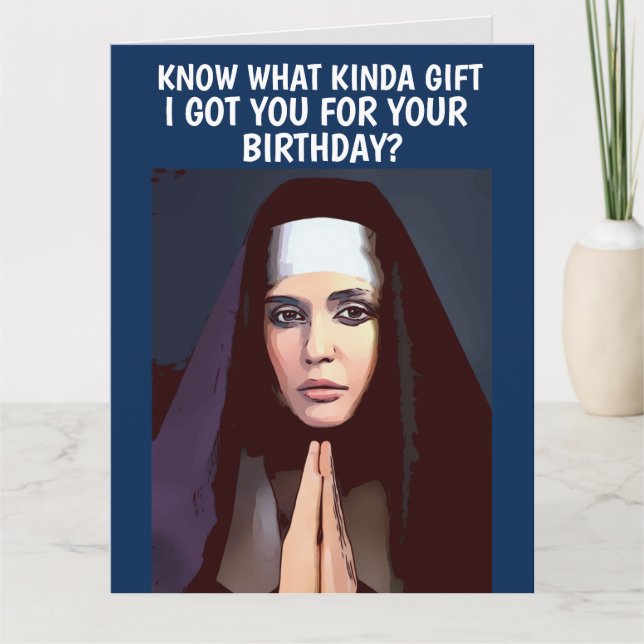 TARJETA DE REUNIÓN DE BIRTHDAY NUN NUNS (Anverso)