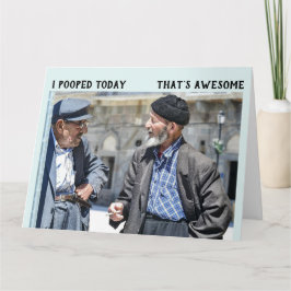 TARJETA DE REUNIÓN DE CUMPLEAÑOS DE FUNNY OLD GUY