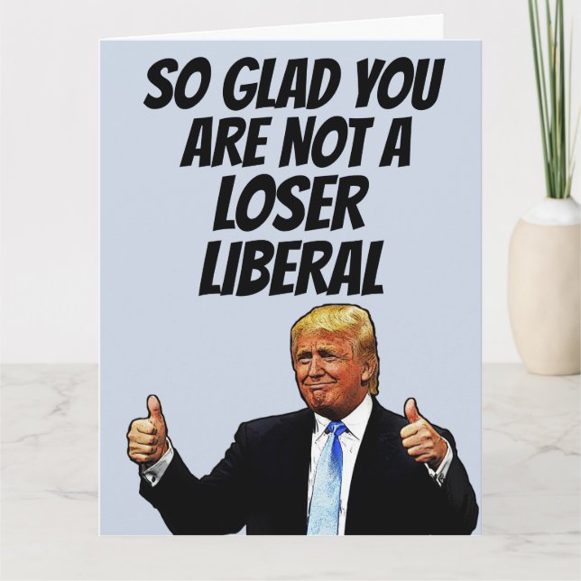 TARJETA DE REUNIÓN DE DONALD TRUMP DE CUMPLEAÑOS (Anverso)
