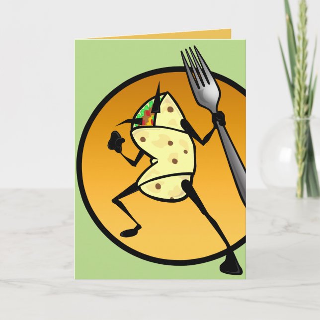 TARJETA DE REUNIÓN DE FUNNY PERSONALIZADO BURRITO  (Anverso)