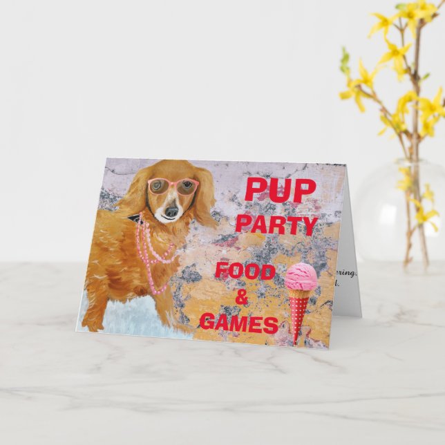 TARJETA DE REUNIÓN DE LA FIESTA DE CUMPLEAÑOS (flor amarilla)
