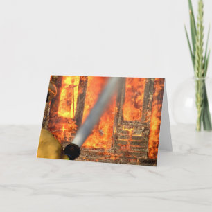 TARJETA DE REUNIÓN DE LOS COMBATIENTES DE INCENDIO