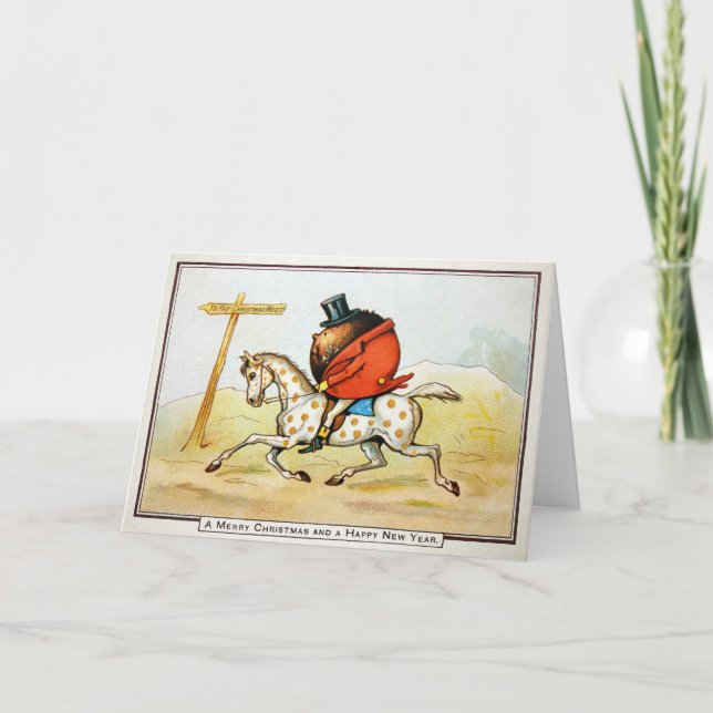 Tarjeta De Reunión De Navidades Impares Vintage (Anverso)