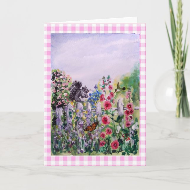 TARJETA DE REUNIÓN DE SQUIRREL ART BLANK (Anverso)