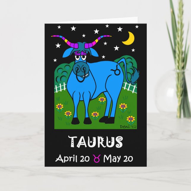 TARJETA DE REUNIÓN DE ZODIAC TAURUS (Anverso)