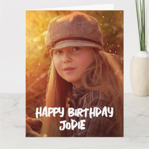 TARJETA DE REUNIÓN DEL CUMPLEAÑOS DE LA FOTO DEL p