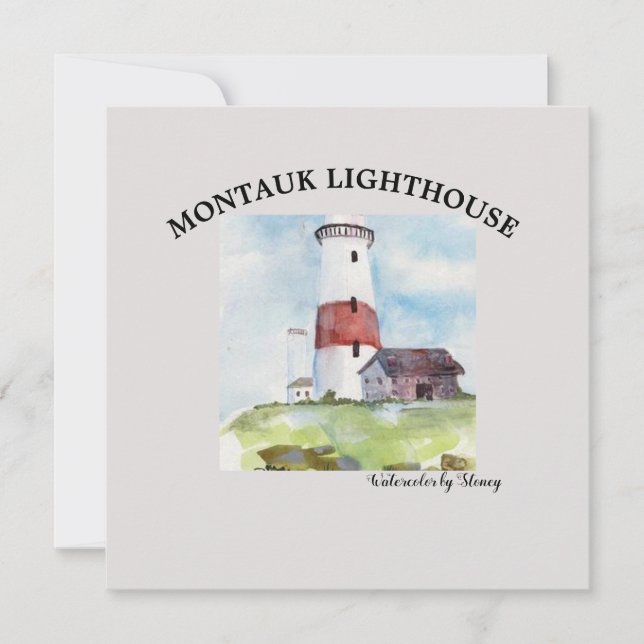 TARJETA DE REUNIÓN - LIGHTHOUSE MONTAUK (Anverso)