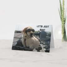 Tarjeta de reunión para los perros ciclistas de es