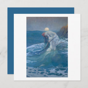 TARJETA DE REUNIÓN PLANA : EL MERMAID : HOWARD PYL