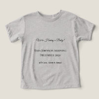 Tarjeta de revelación de bebé personalizado