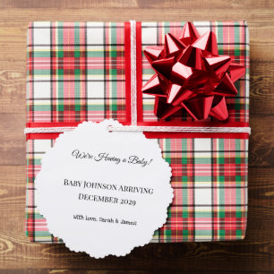 Tarjeta de revelación de bebé personalizado