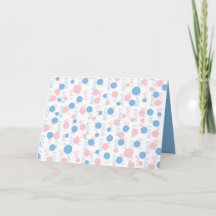 Tarjeta de revelación de género para el niño