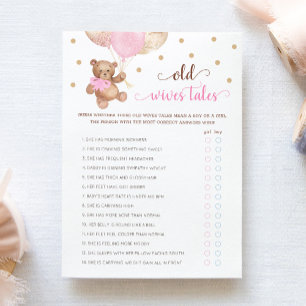 Tarjeta de Revelación de Sexo del Bebé con Cuentos